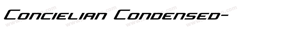 Concielian Condensed字体转换